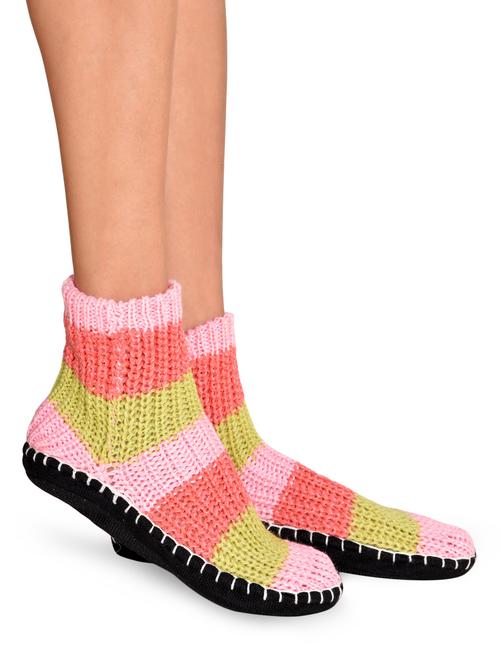 multicolored striped acrylic booties - 9697544 - Very Small Image - 1