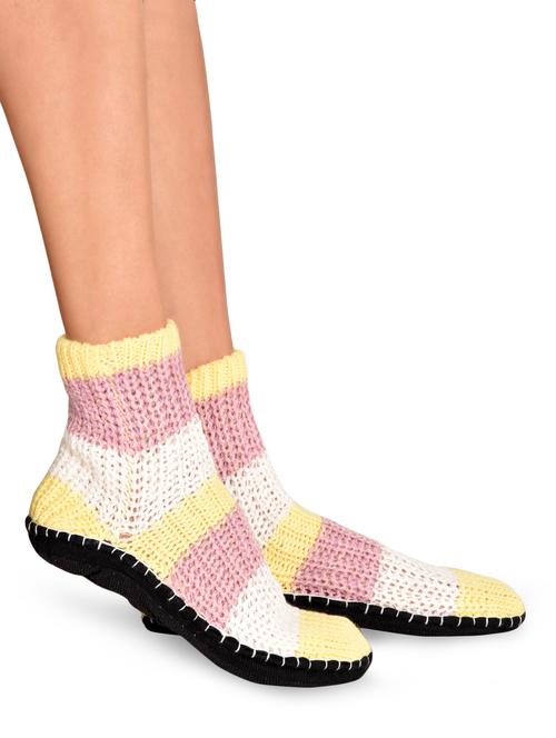 multicolored striped acrylic booties - 9697554 - Very Small Image - 1
