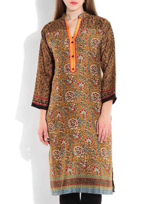 multi colour woolen kurta - 9699102 - Very Small Image - 1