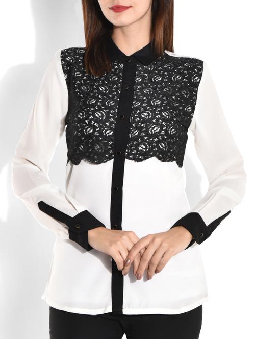 monochrome layered shirt - 9701694 - Very Small Image - 1