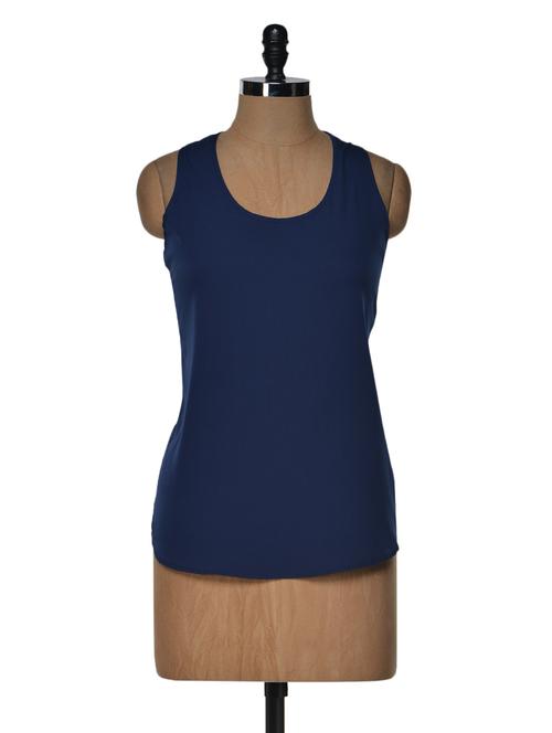 white bow navy blue top - 970321 - Very Small Image - 1
