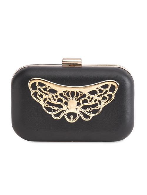 black gold butterfly box clutch - 9703663 - Very Small Image - 1