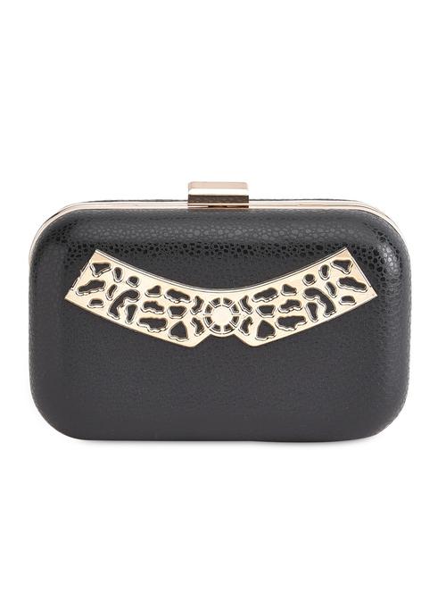 black gold embellished box clutch - 9703683 - Very Small Image - 1