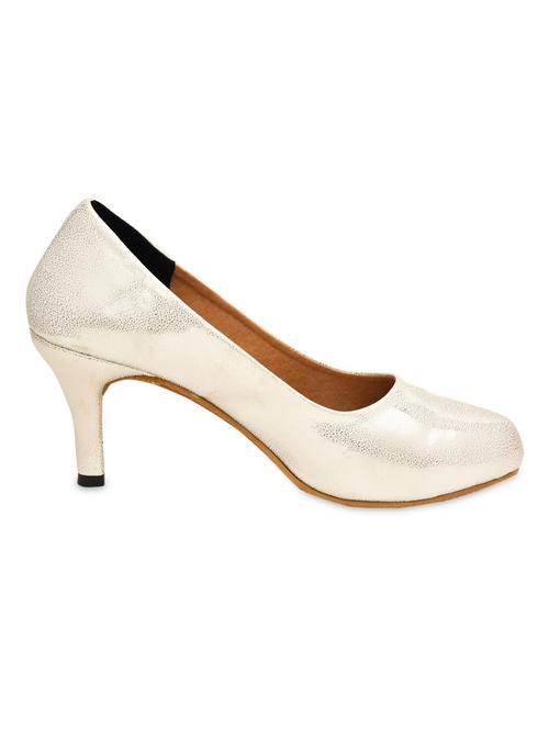 silver textured patent leather stilettos - 9706010 - Very Small Image - 1