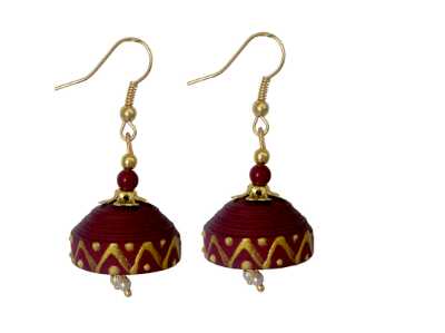 handmade paper quiling jewellery earring - 9710435 - Very Small Image - 1