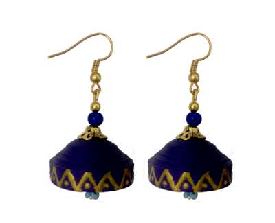 handmade paper quiling jewellery earring - 9710457 - Very Small Image - 1