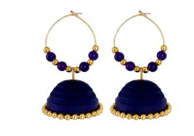 handmade paper quiling jewellery earring - 9711134 - Very Small Image - 1