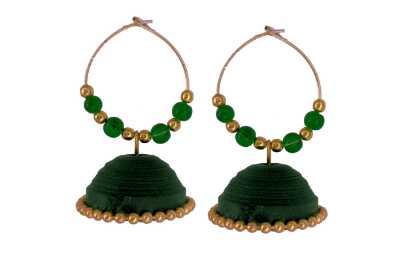 handmade paper quiling jewellery earring - 9711137 - Very Small Image - 1