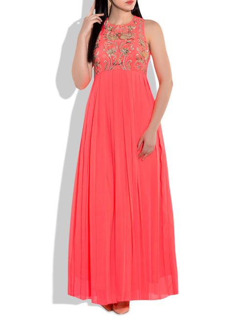 neon orange dress - 9716733 - Very Small Image - 1