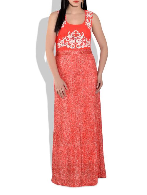coral dress - 9716741 - Very Small Image - 1