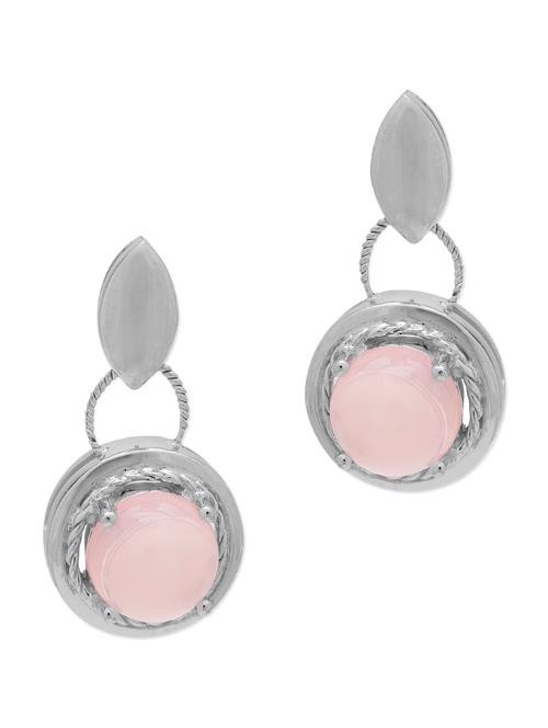 silver embellished drop earrings - 9719517 - Very Small Image - 1