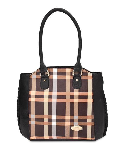 check print faux leather hand bag - 9722385 - Very Small Image - 1