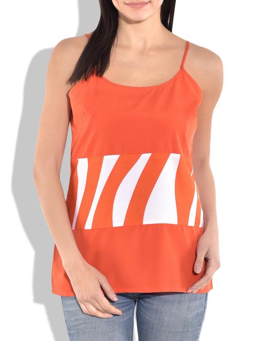 orange with printed spaghetti top - 9722662 - Very Small Image - 1