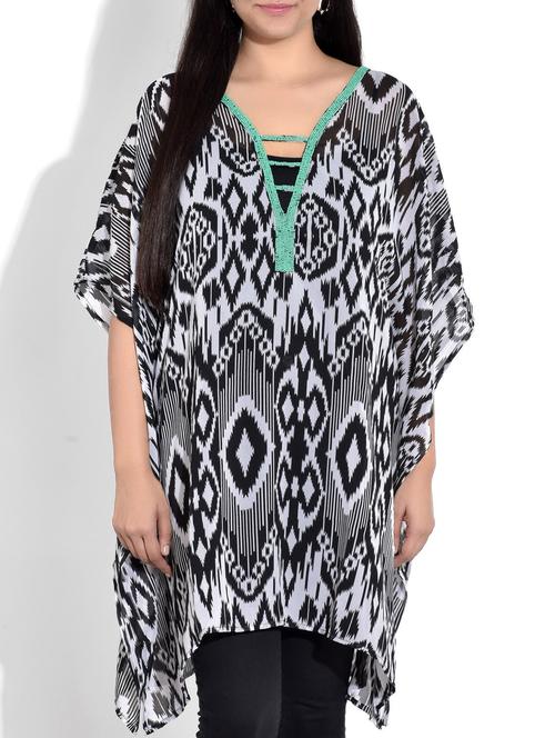 embellished kaftan tunic - 9723359 - Very Small Image - 1