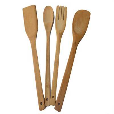 set of 4 wooden laddles - 9723467 - Very Small Image - 1