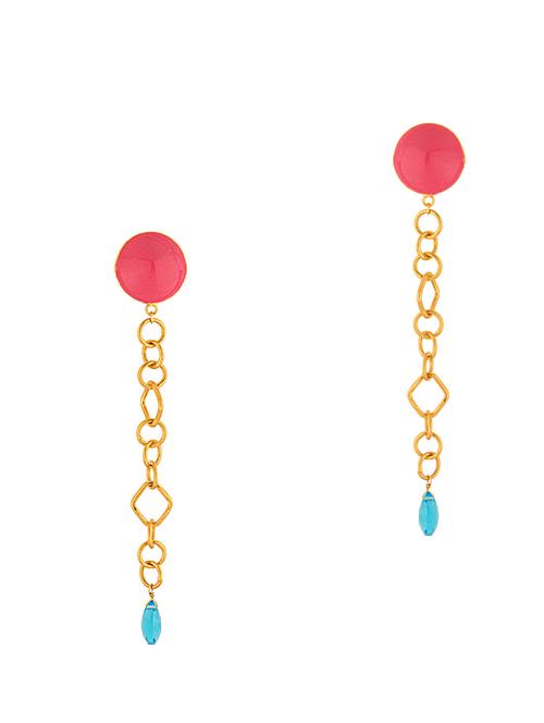 multicolored embellished drop earrings - 9726578 - Very Small Image - 1