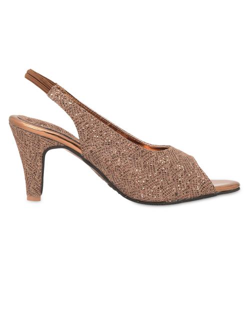 copper leatherette heel sandal - 9732861 - Very Small Image - 1