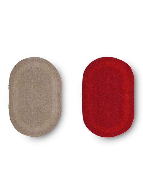 oval reversible cotton mat (set of 2) - 9733178 - Very Small Image - 1