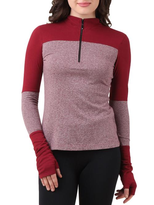 dual tone full sleeved top - 9733354 - Very Small Image - 1