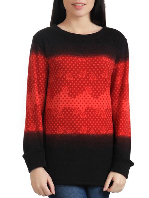red acrylic wool blend pullover - 9733368 - Very Small Image - 1