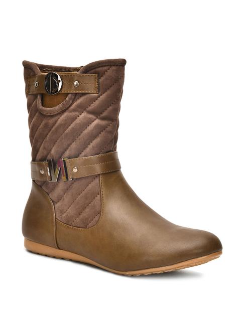 brown faux leather boots - 9733859 - Very Small Image - 1