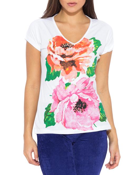 white cotton teeeee - 9738614 - Very Small Image - 1