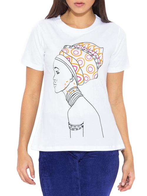 white cotton teeeee - 9738615 - Very Small Image - 1