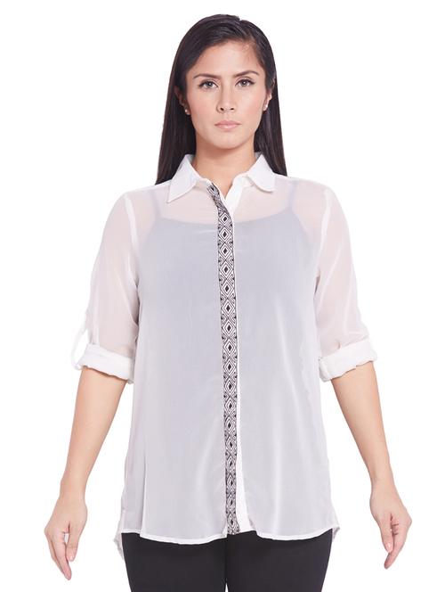 orange polyester top - 9738644 - Very Small Image - 1