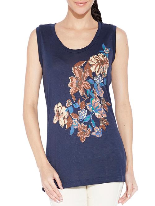 navy cotton to - 9738685 - Very Small Image - 1