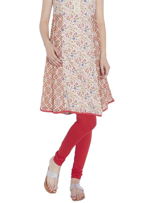 red cotton leggings - 9738896 - Very Small Image - 1
