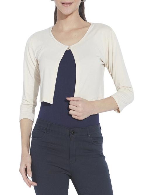 cotton polyester blend shrug - 9738985 - Very Small Image - 1