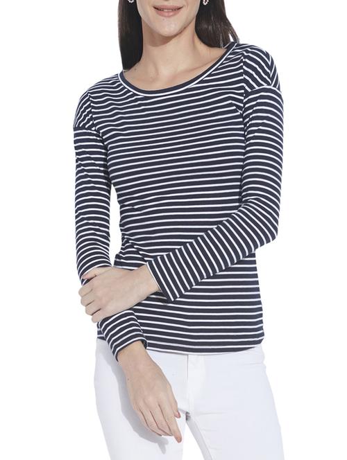 navy cotton top - 9738991 - Very Small Image - 1