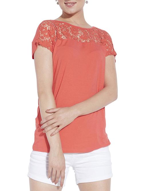 orange viscose top - 9739056 - Very Small Image - 1