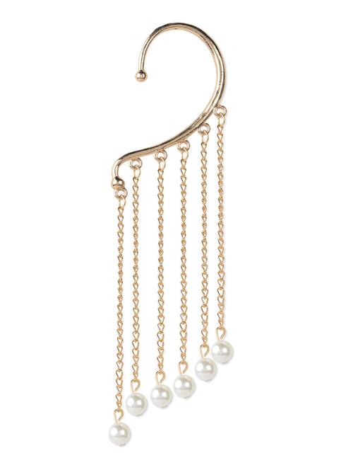 pearl n gold dressy earing - 973914 - Very Small Image - 1