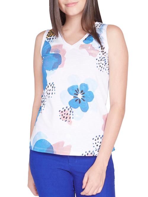 white cotton top - 9739189 - Very Small Image - 1
