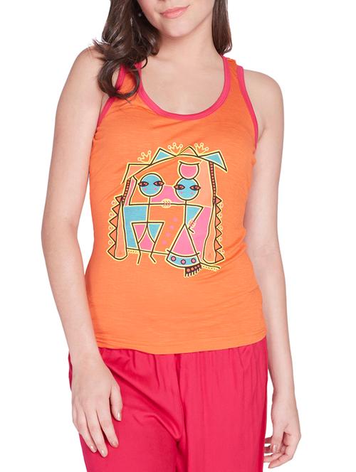 orange cotton topp - 9739220 - Very Small Image - 1