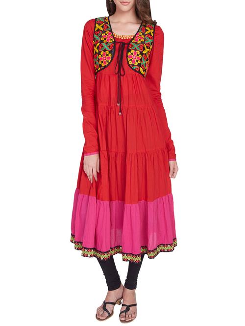 multicolor cotton shrug - 9739227 - Very Small Image - 1