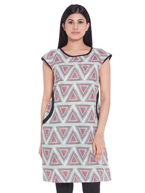 multicolor cotton kurta - 9739313 - Very Small Image - 1