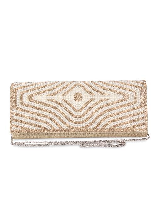 golden embellished clutch - 9742825 - Very Small Image - 1
