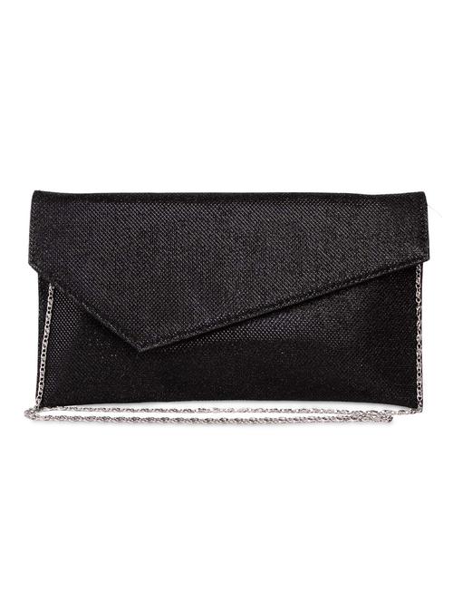 black pu embellished clutch - 9742909 - Very Small Image - 1