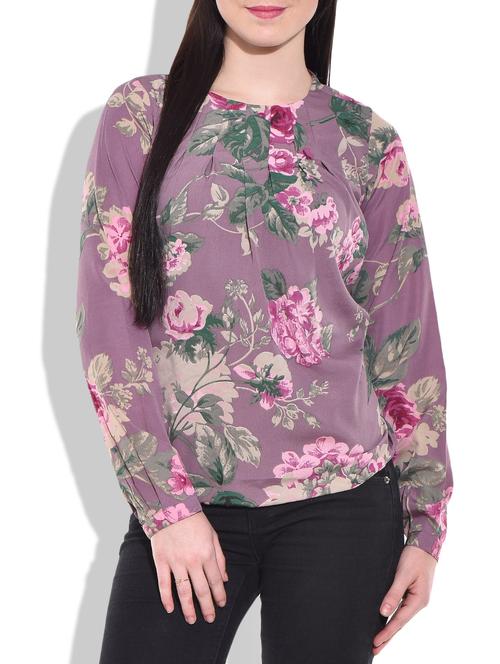 multicolor crepe top - 9743726 - Very Small Image - 1