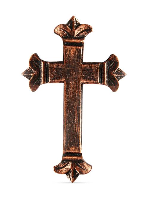 antique gold miniature cross with cord - 975177 - Very Small Image - 1