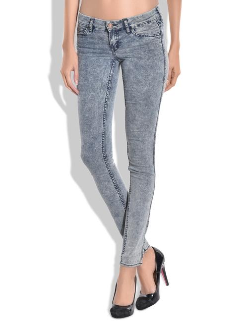 grey denim spandex jeans - 9756650 - Very Small Image - 1
