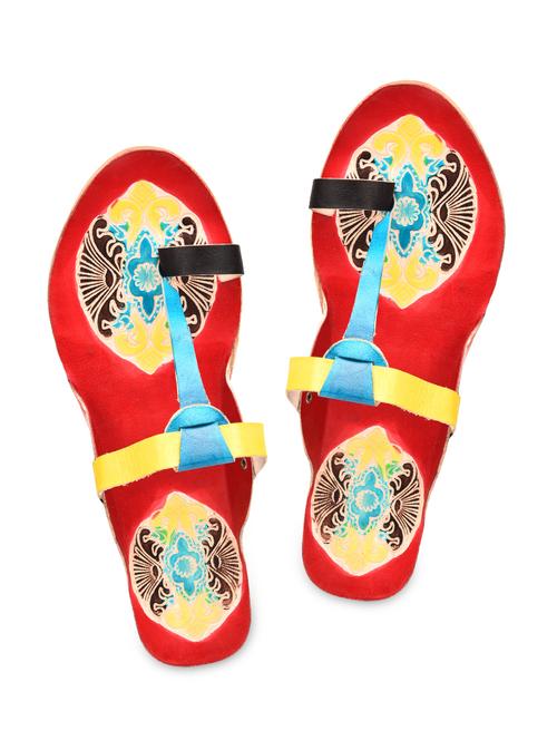 red leather flip flops - 9756747 - Very Small Image - 1
