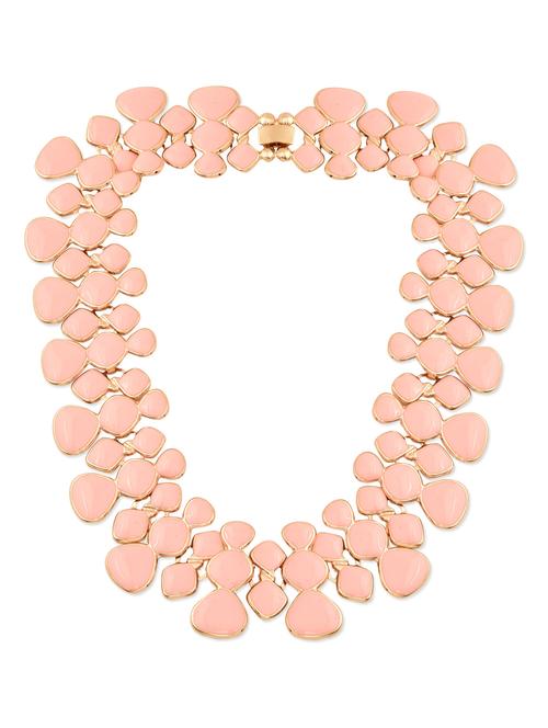 peach metal alloy choker necklace - 9758577 - Very Small Image - 1