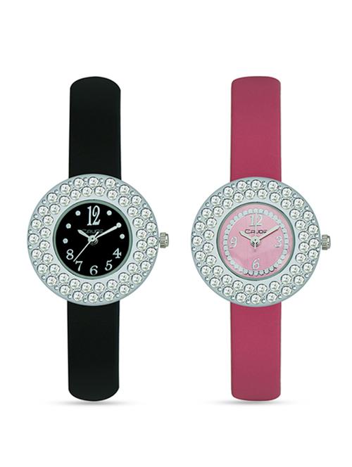 crude multicolor leatherette watch - 9761357 - Very Small Image - 1