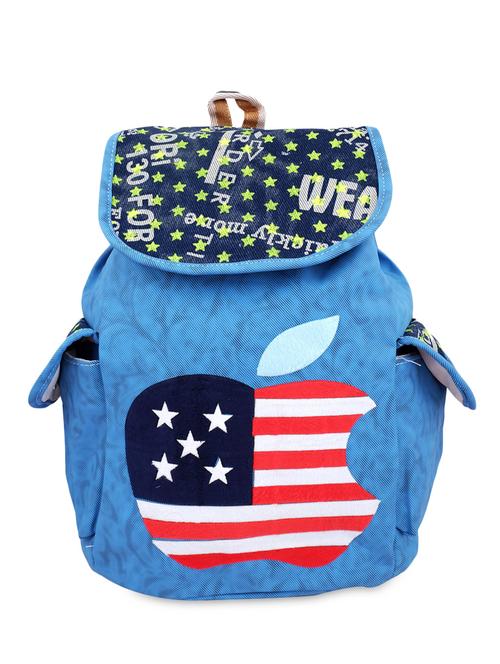 blue leatherette backpack - 9763360 - Very Small Image - 1