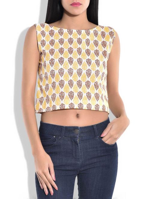 multicolor cotton printed top - 9764025 - Very Small Image - 1