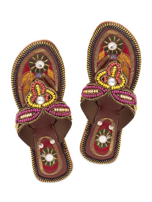 multi colour Fabric Mojaris - 9764087 - Very Small Image - 1