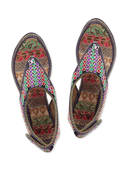multi colour Fabric Mojaris - 9764200 - Very Small Image - 1